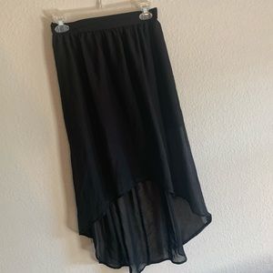 Black high-low skirt. Perfect condition!